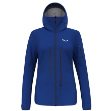 Salewa Alpin-Wanderjacke Ortles GTX Pro Stretch (wasserdicht, 3-Lagen) blau Damen